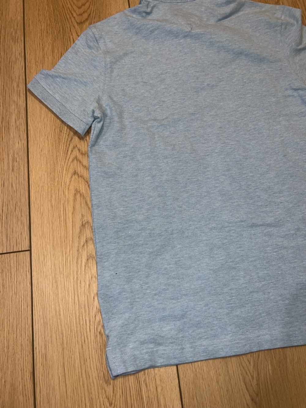Tommy Hilfiger Men’s Heather Light Blue Polo Shirt - Picture 9 of 13